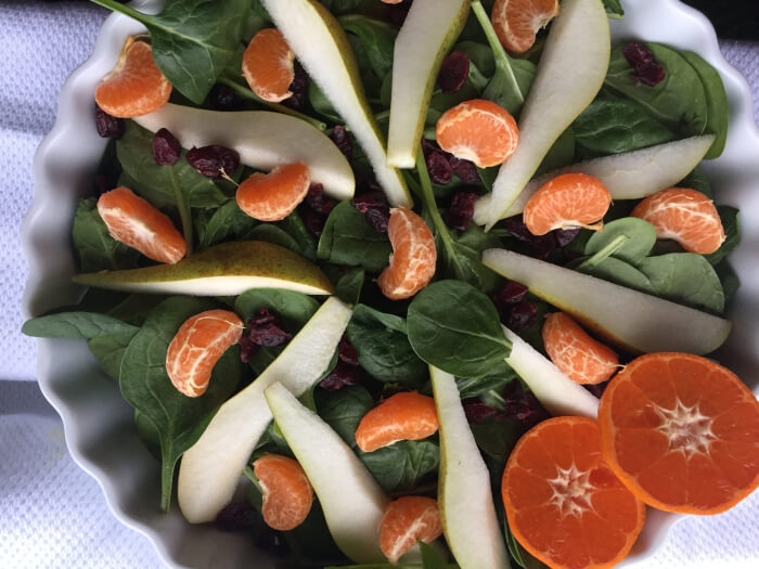 Spinatsalat, dejlig nem og sund salat