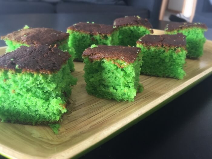Saftig grøn (gift) kage