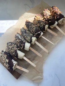 frossen bananis med peanutbutter