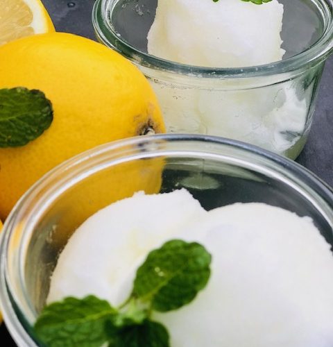 Tæl op ødemark grund Citron sorbet - frisk og sød sorbet med citronsaft