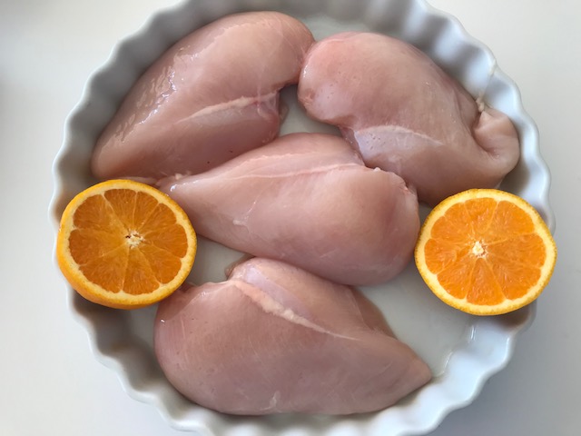 kylling i appelsinmarinade