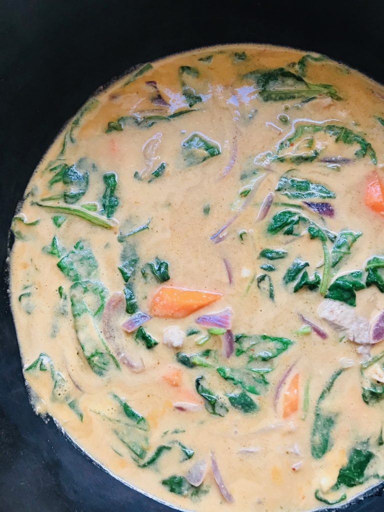 Thaigryde med svinekød