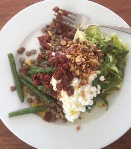 Salat med grønne bønner