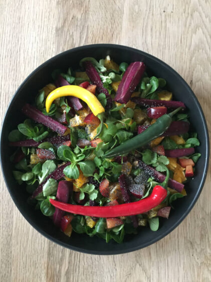 Frisk feldsalat thai style