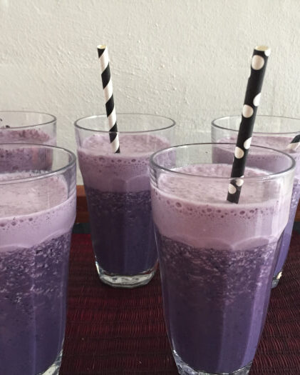 Skøn smoothie med blåbær og vanille