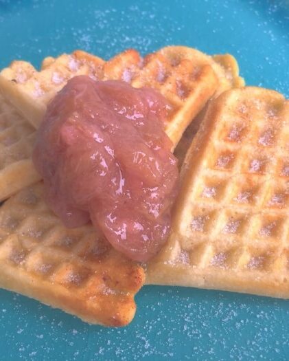 Hurtige sprøde vafler med vanille