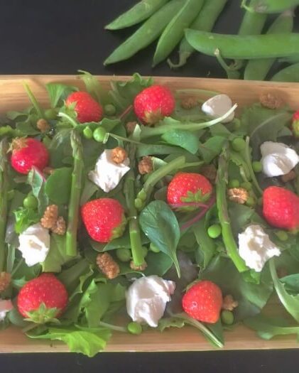 salat med asparges